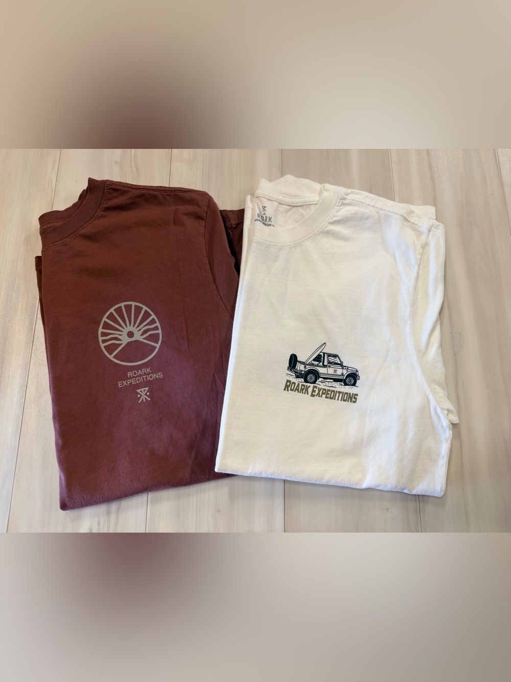 Set of 2 Roark Short-Sleeve Crewneck T-Shirts, size Medium